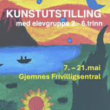 Batnfjorden: Kunstutstilling med elevgruppa 2.-6.trinn